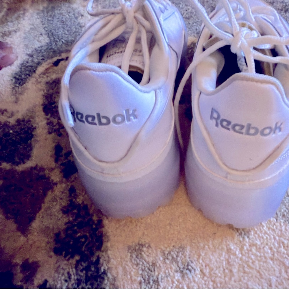 CLEARANCE! Reebok Cardi B ClubPure White Platform
Sneakers Size 10 | Gently worn - Picture 7 of 9